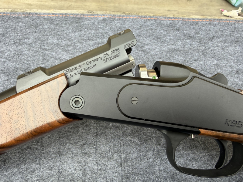 Kipplaufbüchse Blaser K 95 Black Edition 8,5 x 55 lange Seitenplatten neuwertig – Bild 2