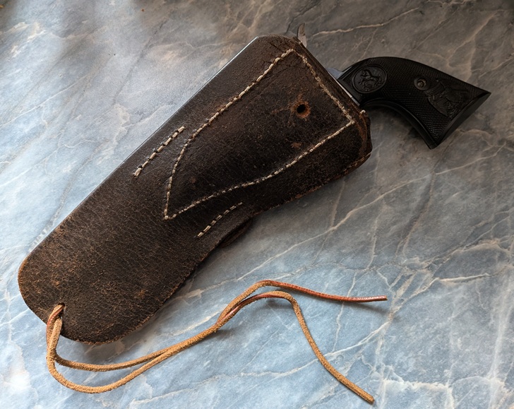 WESTERNHOLSTER VOM LEDERKÜNSTLER HARRY MAACKEN – imaginea 3
