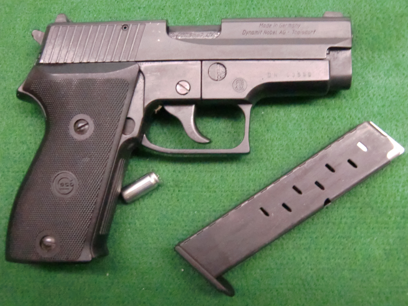 GECO 225 9mm KnallPTB 636 von 1994 schöne SiG Sauer P6 Kopie – Bild 2