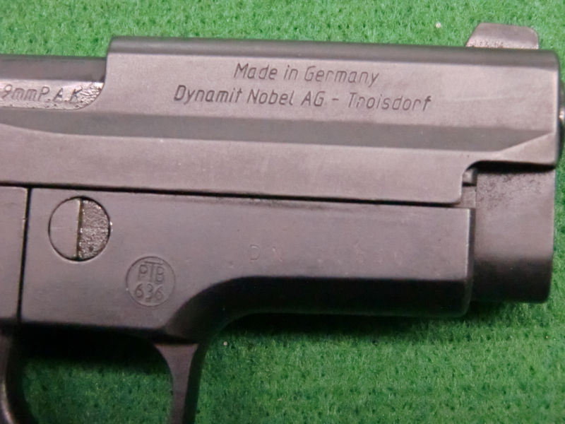 GECO 225 9mm KnallPTB 636 von 1994 schöne SiG Sauer P6 Kopie – Bild 4