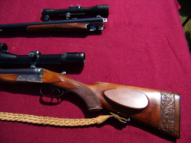 Suhler Buchsflinte 7x57R und 16/70 mit Doppelflintenwechsellauf 16/70 – Bild 2