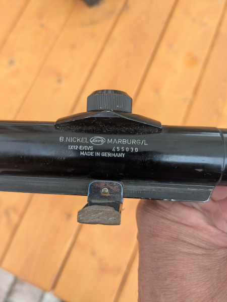 Flüchtigglas Nickel Marburg, Zielfernrohr – Bild 3