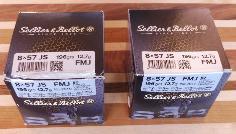 100 Patronen Kaliber 8 x 57 IS S & B Vollmantel 12,7 g – Bild 1
