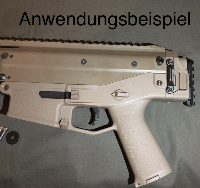 Action Army T10 Rail (2/3) Set A, z.B WE MSK Schaftadapter + Kleinteile – Bild 2
