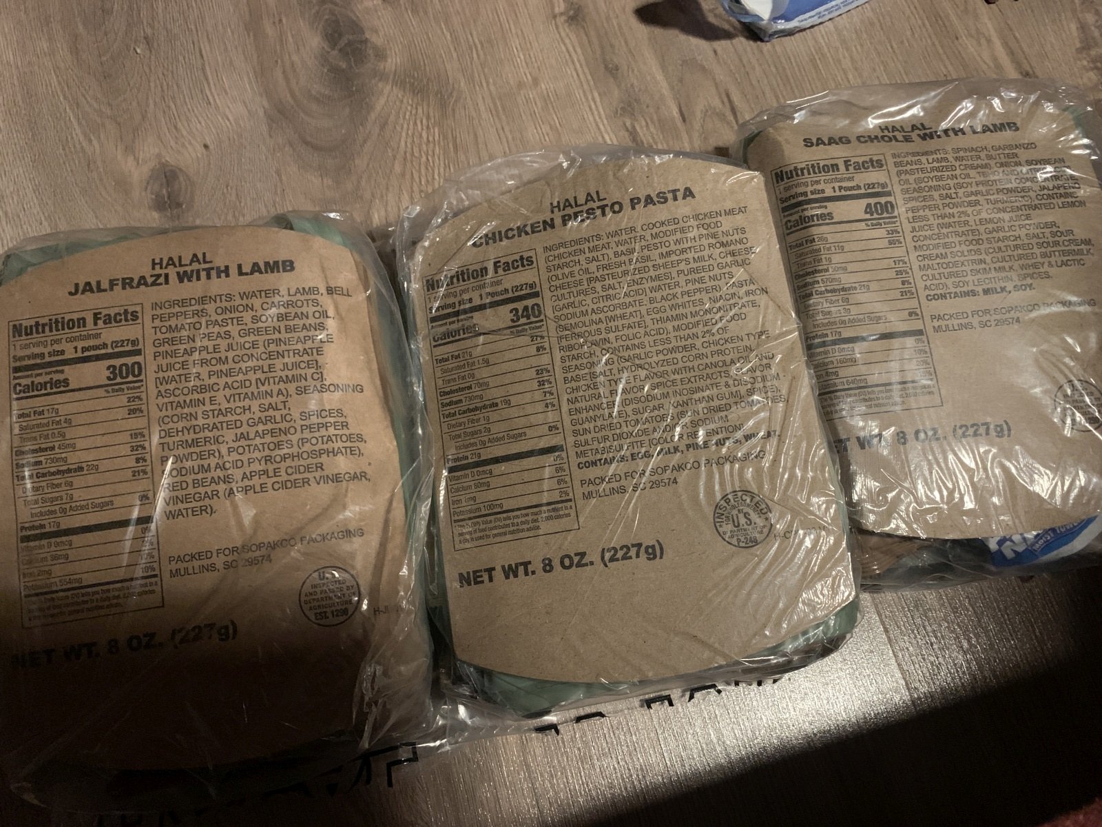 3x US Rationen MRE EPA Halal – Bild 1