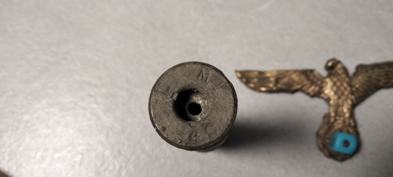 bodenfund 2cm Hülse Flak Wehrmacht mit Adler 2 wk – Bild 2