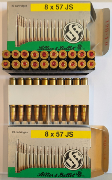 40 Stück Sellier & Bellot 8x57 IS Teilmantel CE 12,7g/196grs. No. 2945 – Bild 1
