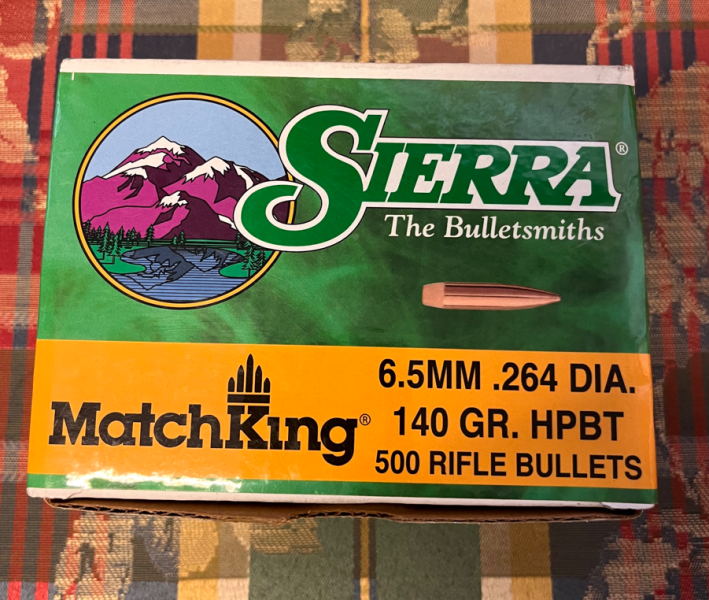 500 Stk. Sierra Match King Geschosse Kal. 6,5 mm Diameter .264 , 140 grs. HPBT – Bild 1