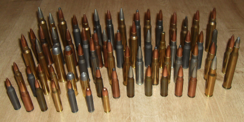 101 teiliger Dekopatronensatz Langwaffe von .22lfb bis .45-70 Government – Bild 1
