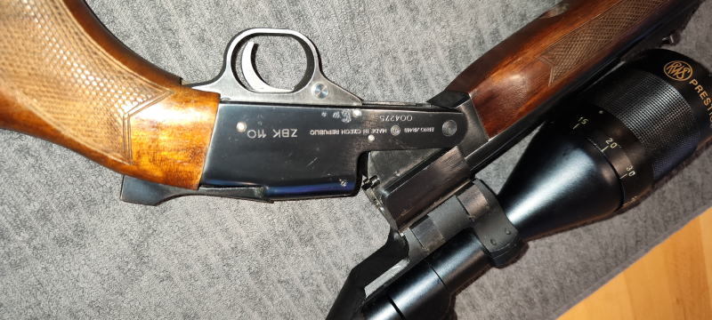 Kipplaufbüchse BRNO ZBK 110, 222 Rem, RWS Glas 4-12x56 mit Parallaxenausgleich – Bild 2
