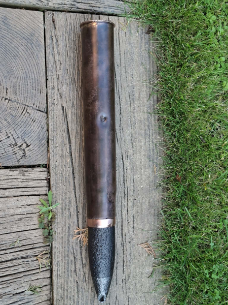 Russische 45mm Deko-Patrone Panzer mit Messing hulse - WK2 – Bild 4