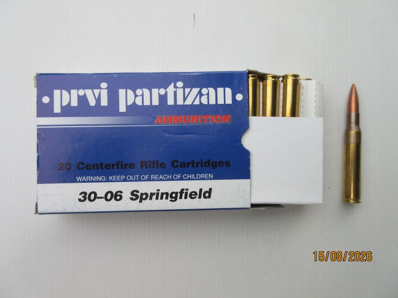 .30-06 Springfield Patronen Vollmantel – nuotrauka 1