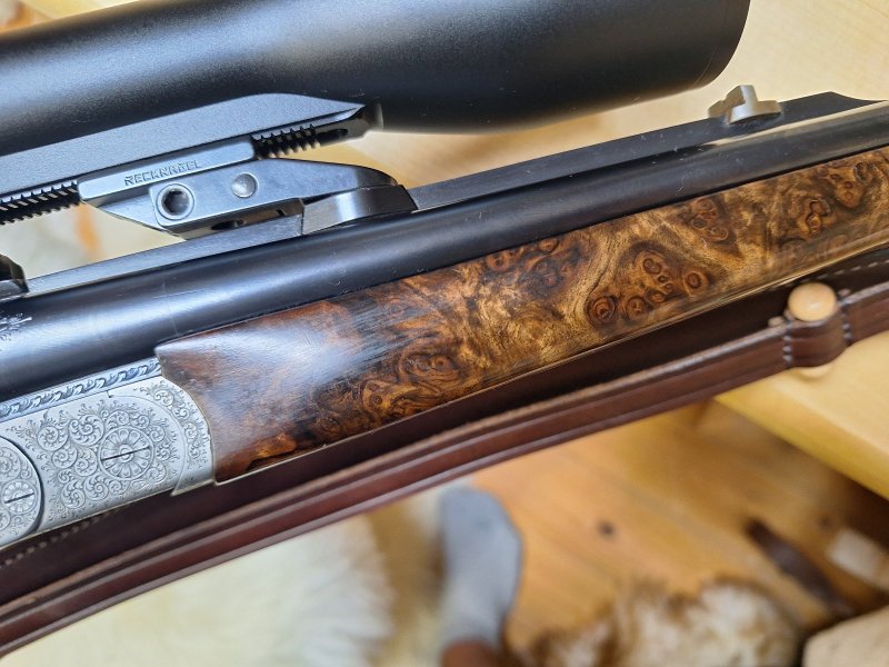Ferlacher Doppelbüchse Kal. 7x65 Sommer HK 12, Extra Gravur – Bild 6