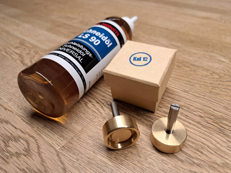 Bördelkopf Kal12 oder Kal16 inkl 150ml Spezialöl NEU Bördelwerkzeug Wiederladen, Option Hülsenhalter – Bild 1