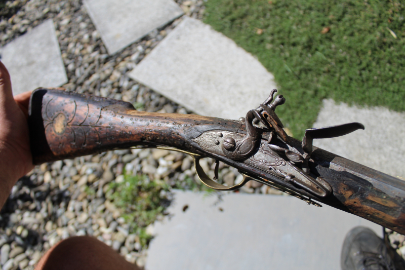 STEINSCHLOSSFLINTE VORDERLADER STEINSCHLOSSGEWEHR ANTIK – Bild 4