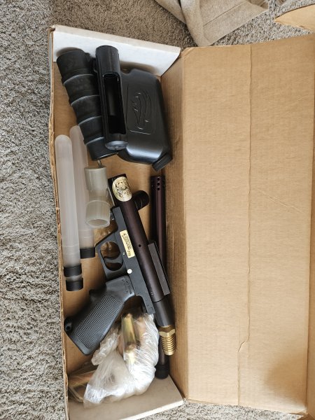 Rarität für Sammler: Vintage Paintball Markierer "Line Pi PI-1" (Thunder Pig) in OVP – Bild 3