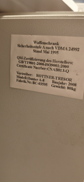 Waffenschrank Gewehrschrank – Bild 2