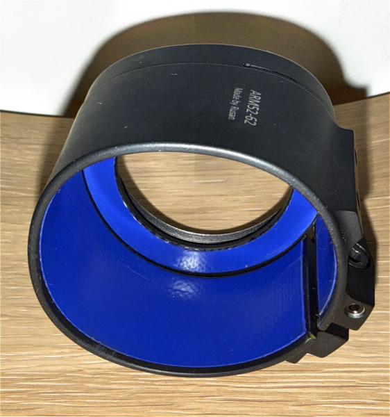Rusan Q-R Universal Klemmadapter (M52x0,75) 62 mm (Wärmebildvorsatz z.B. Hikmicro) – Bild 1