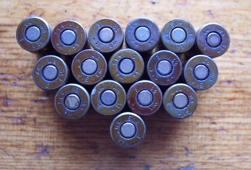 Schachtel Patrone 08 , 1944 Code wa , 9mm , mit 16 DEKO-Patronen – Bild 2