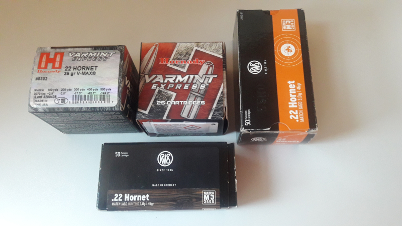 Munition .22 Hornet RWS / Hornady – Bild 1