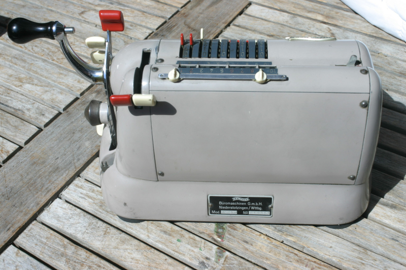 Alte mechanische Rechenmaschine von Walther wohl aus den 50ern – Bild 2