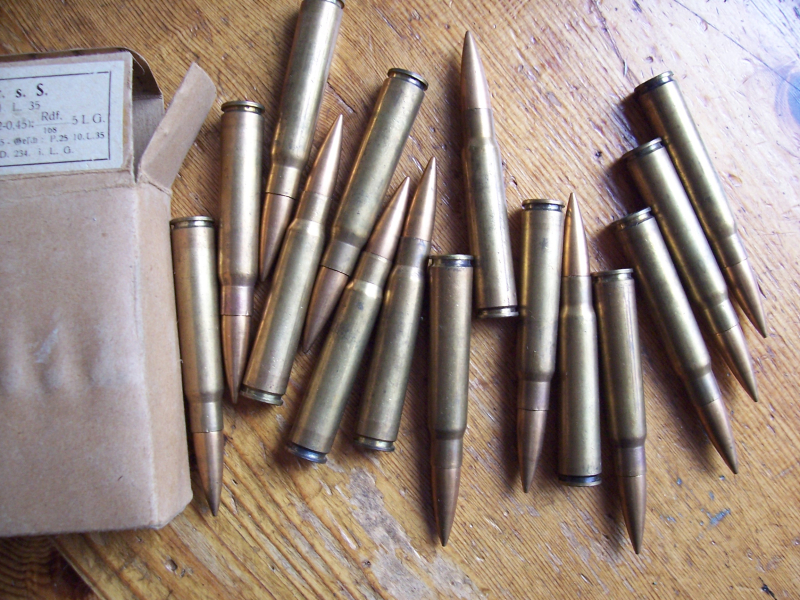 7,92 mm Schachtel Patrone sS , P25 , mit 15 DEKO-Patronen – Bild 3