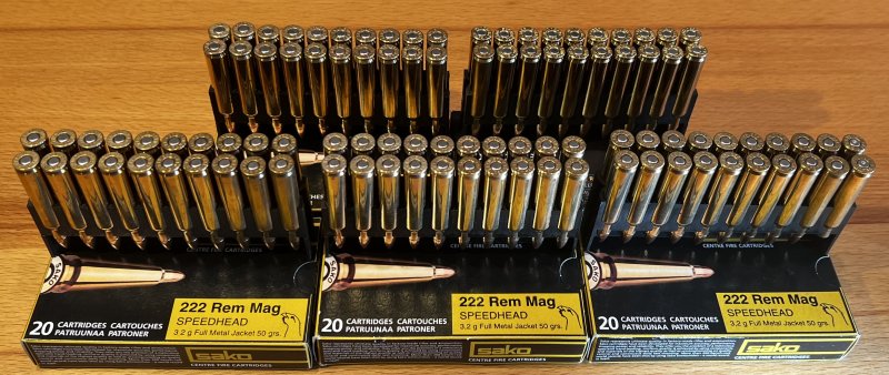 222 Rem Mag Munition - Sako Speedhead 100 Stück – Bild 3