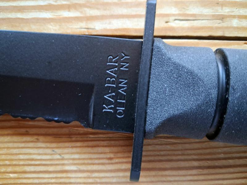 Neues original KA-BAR Tanto 1245 Kampfmesser Teilwellenschliff Nylonscheide neu und unbenutzt – Bild 3
