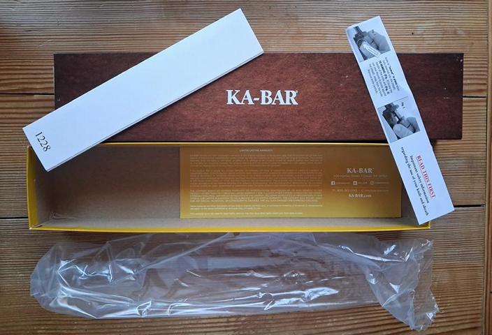 Neues original KA-BAR Tanto 1245 Kampfmesser Teilwellenschliff Nylonscheide neu und unbenutzt – Bild 2