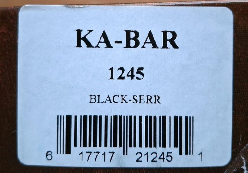 Neues original KA-BAR Tanto 1245 Kampfmesser Teilwellenschliff Nylonscheide neu und unbenutzt – Bild 4