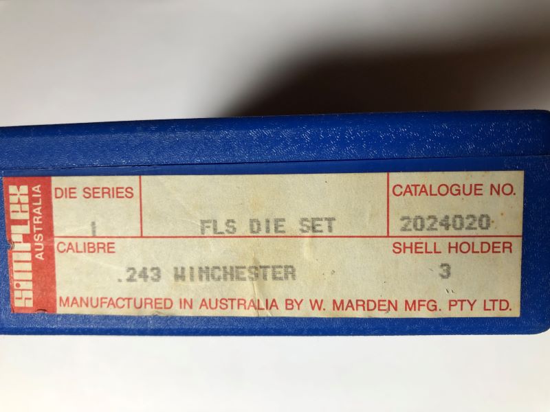 Matrizensatz Kaliber .243 Win. der Firma Simplex – Bild 2