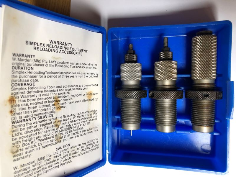 Matrizensatz Kaliber .243 Win. der Firma Simplex – Bild 1
