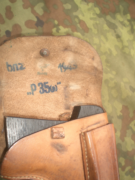 originale Wehrmachts Pistolentasche für P35P Radom incl Füllstück 2. Weltkrieg – Bild 2