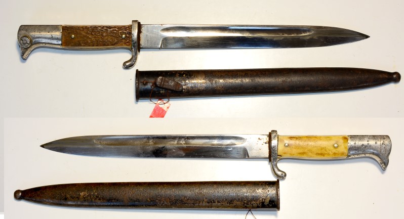 deutsches Ausgehbajonett mit Hirschhorngriffschalen – Bild 1