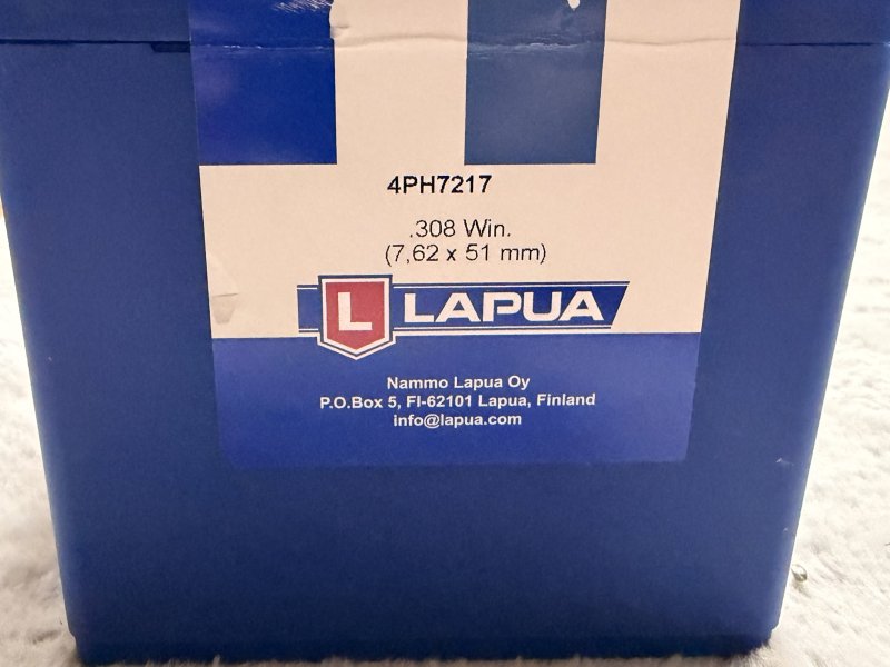 100 Stück LAPUA .308 Winchester / 7,62×51 Hülsen – NEU – versiegelte Originalverpackung – bilde 2