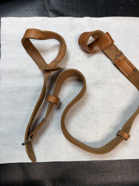 Schießriemen Leder für Schwarzpulver – Bild 1