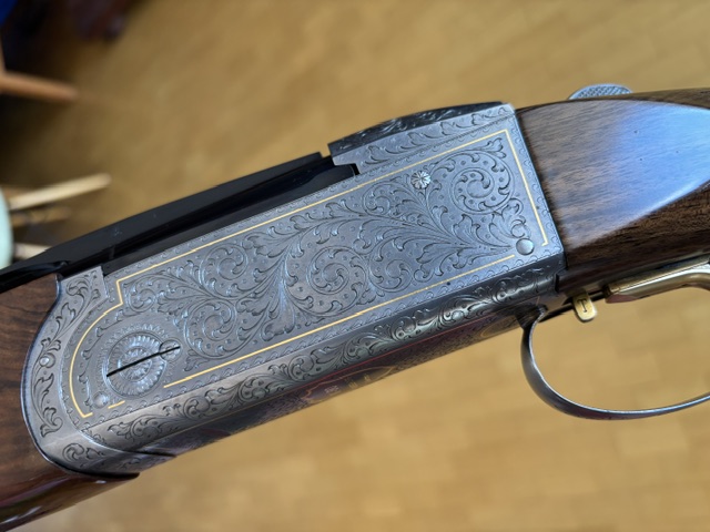 Krieghoff K80 Sporting Custom Shop 12/76 HANDGRAVUR Goldeinlagen – Bild 2