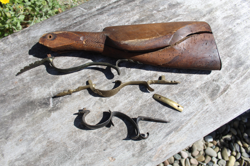 SCHAFT + BESCHLÄGE VORDERLADER GEWEHR SCHEIBENBÜCHSE ZIMMERSTUTZEN URALT – Bild 3