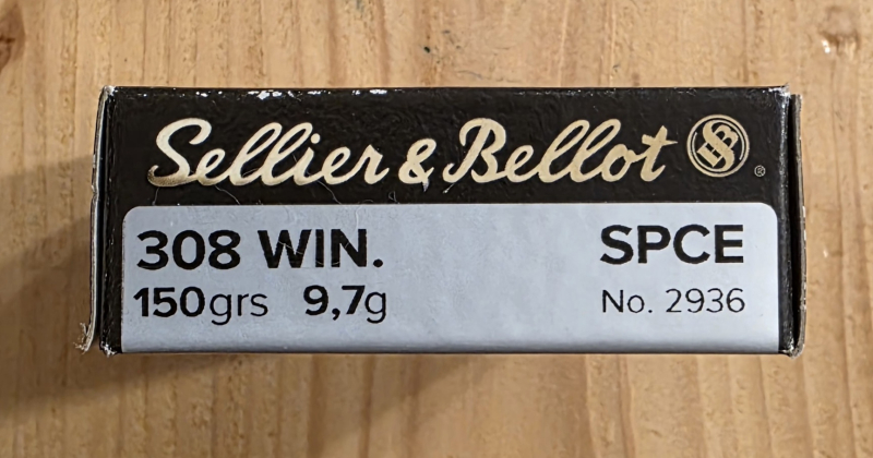 S&B .308WIN SPCE 150 grs. / 9,7 Gramm – Bild 1