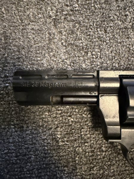 Luftdruck Revolver ME 38 Magnum brüniert Kaliber 4,5mm – Bild 2