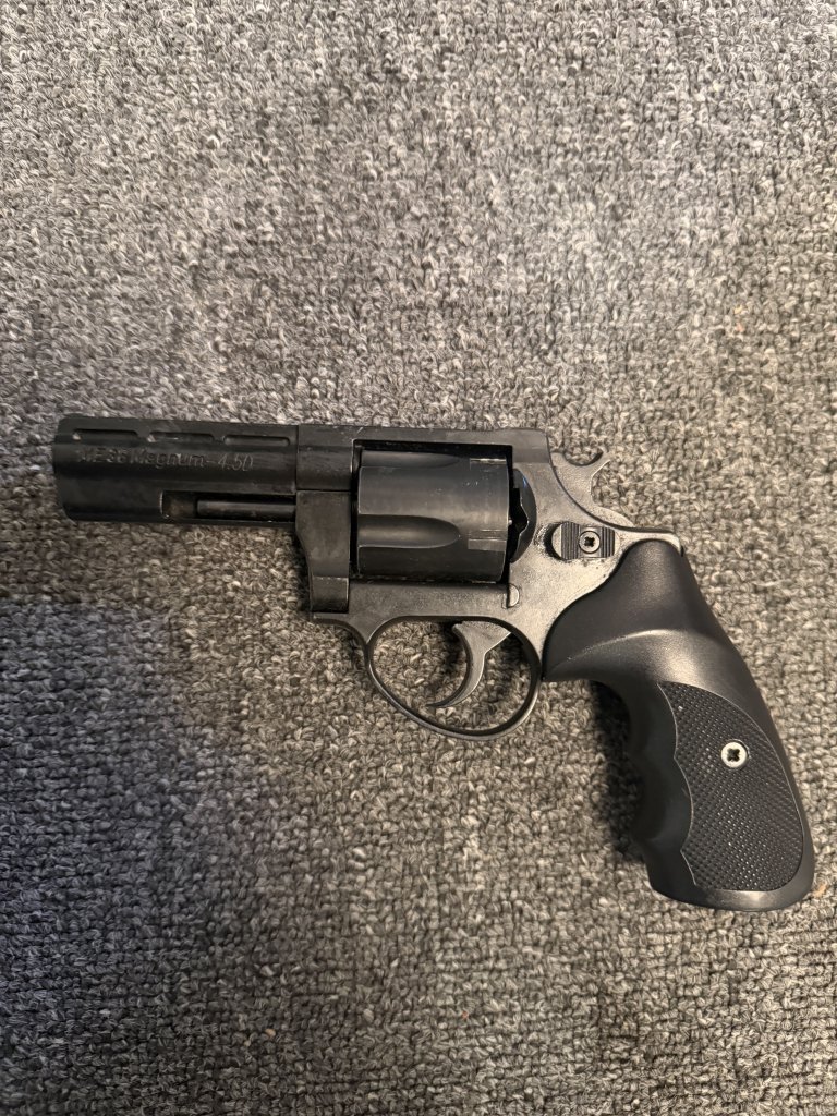 Luftdruck Revolver ME 38 Magnum brüniert Kaliber 4,5mm – Bild 1