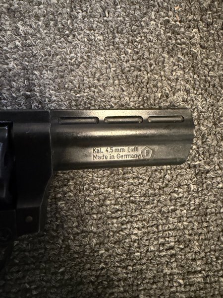 Luftdruck Revolver ME 38 Magnum brüniert Kaliber 4,5mm – Bild 4
