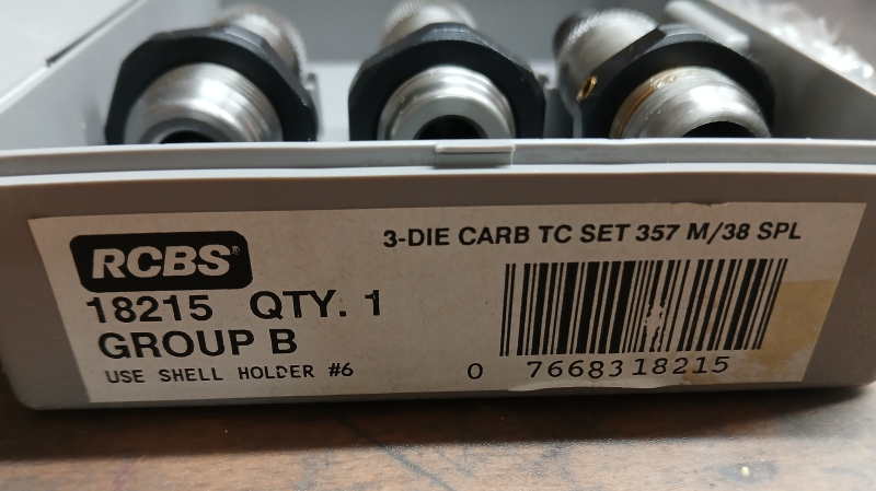 Matritzensatz Hartmetall .38Spl .357 Mag Taper Crimp – Bild 2