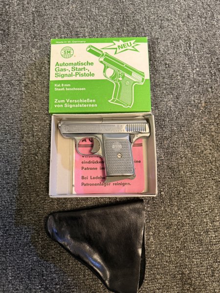 Rhöner MOD.110 Kal.8mm, Automatische Gas,Start,Signal-Pistole – Bild 1