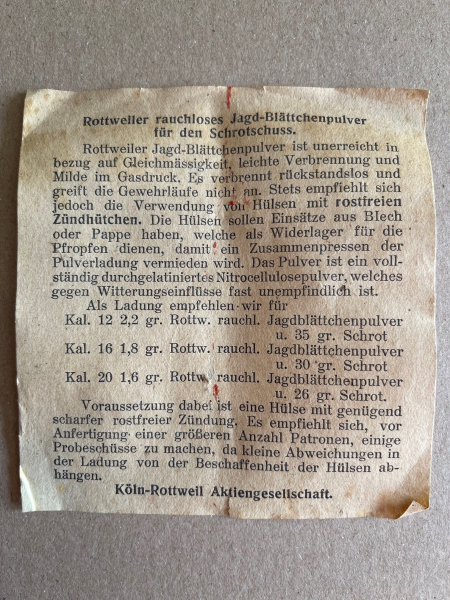 Historisches Pulverröhrchen aus der ersten Hälfte der 1920er-Jahre – Bild 2