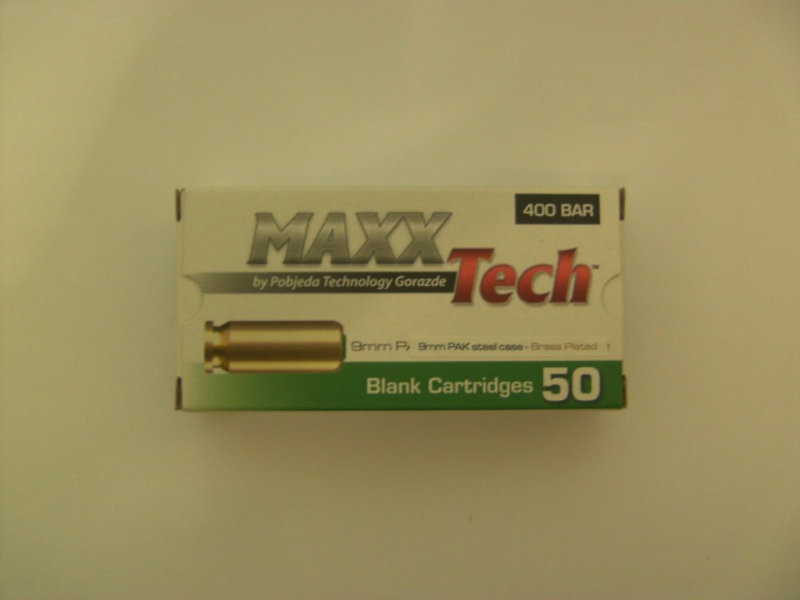 Knallpatronen 9mm PAK MaxxTech – Bild 1