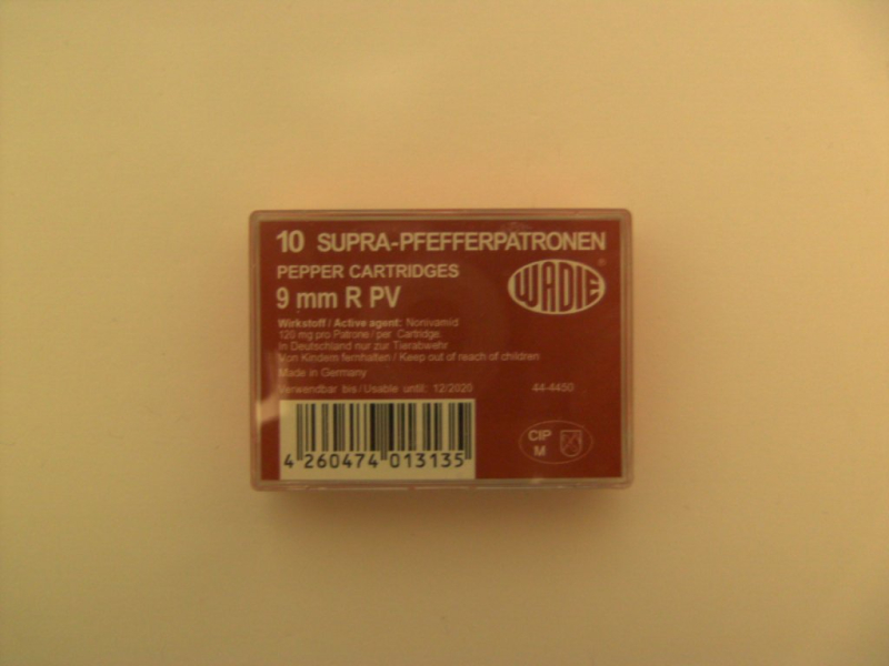 Pfefferpatronen 9mmR (.380 ) Wadie – Bild 1