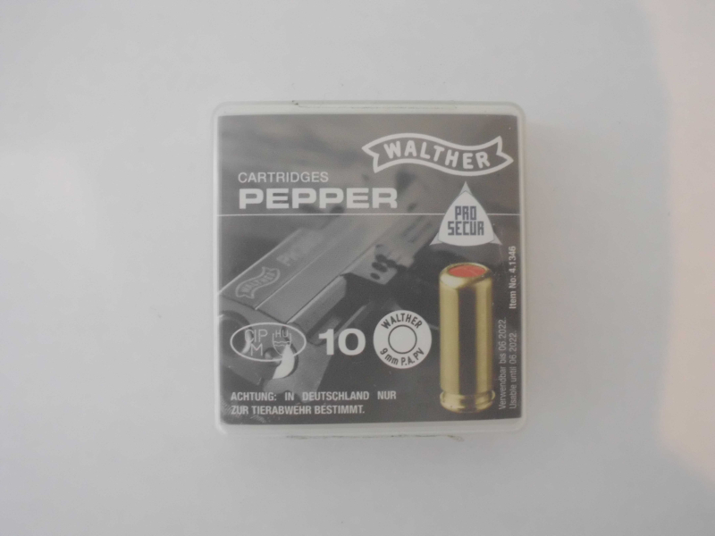 Pfefferpatronen 9mm PA PV Walther – Bild 1