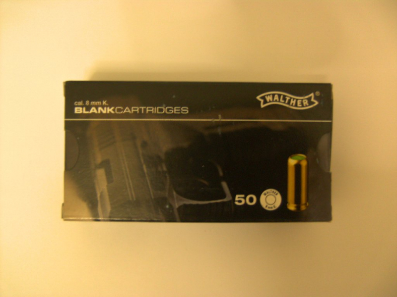 Knallpatronen 8mm (8x20) Walther – Bild 1