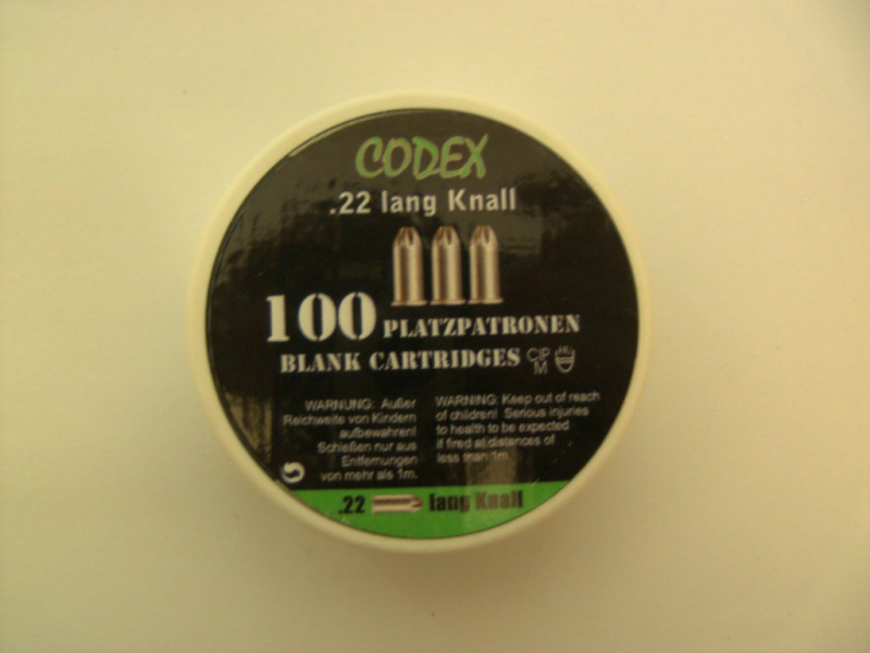 Platzpatronen Kaliber .22 CODEX Knallpatronen – Bild 1
